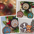 Personalized Paw Print Christmas Ornaments SVG File-For Laser Engraving